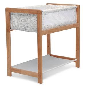 lot 150 image: Delta Children Classic Wood Bedside Bassinet Sleeper, Paint Dabs