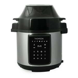 lot 151 image: Thomson TFPC607 6L 2-in-1 Air Fryer Pressure Cooker Button Control Led Display Stainless