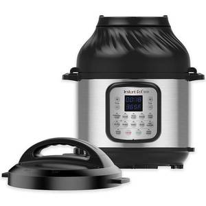 lot 157 image: Instant Pot - 8 Quart Duo Crisp 11-in-1 Electric Pressure Cooker with Air Fryer - Stainless SteelSilver