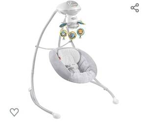 lot 161 image: Fisher-Price Hearthstone Swing, dual motion baby swing seat with music, sounds, and motorized mobile