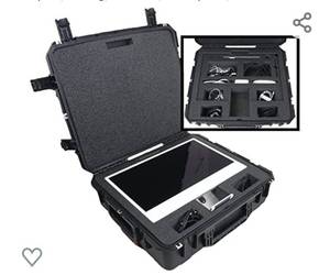 lot 180 image: Case Club 24 iMac Heavy Duty Airline Approved Shipping Case - Also Fits Keyboard & Accessories - Compact, Rolling, Lockable, Waterproof, Hard Case