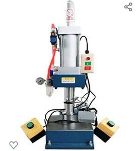 lot 198 image: INTBUYING Pneumatic Punch Press Machine Hole Punches GLT-80 0.3x0.2inch Tracheal Diameter 110V 660LB