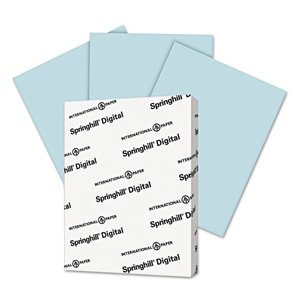 lot 205 image: Springhill Digital Vellum Bristol Color Cover, 67 lb, 8 12 x 11, Blue, 250 SheetsPack -SGH026000, pack of 8
