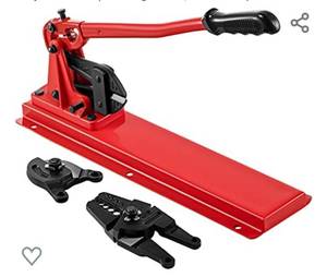 lot 219 image: VEVOR Bench Swager Tool 24 Wire Rope Swaging Tool wCrimper Cable Bolt Cutter Head Bench Crimper 116-316 AluminumCopper Sleeves Bench Cable Alloy Steel Crimper Swager for12 Wire Rope Ferrules