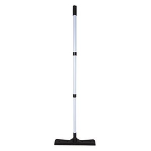 lot 244 image: Evriholder CFUBR12-AMZ, Compact FURemover Pet Hair Removal Broom with Squeegee and Telescoping Handle That Extends from 18-40 Inches, GrayBlack