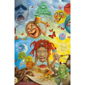 lot 256 image: Trippie Redd - Art Wall Poster 22.375 x 34