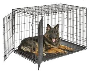 lot 271 image: MidWest Homes for Pets Newly Enhanced Single & Double Door iCrate Dog Crate, Includes Leak-Proof Pan, Floor Protecting Feet, Divider Panel & New Patented Features