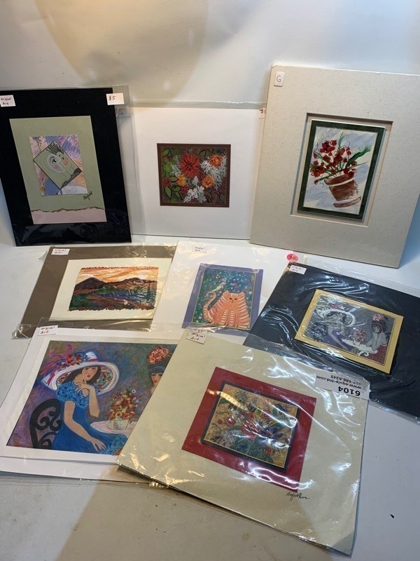 lot 382 image: 9 Pieces of Original 11 Art