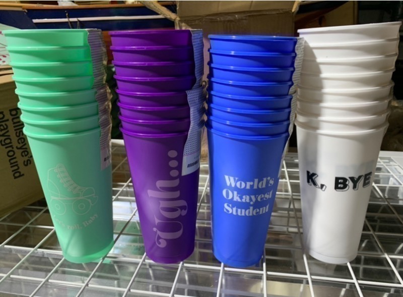 lot 204 image: Pack of 32 Large Fun Drink Cups