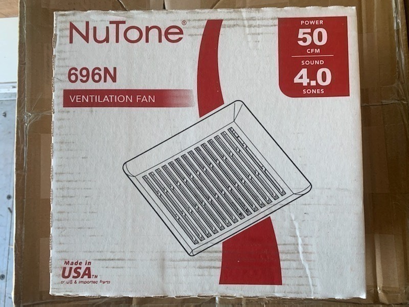 lot 218 image: New NuTone 696N Ventilation Fan