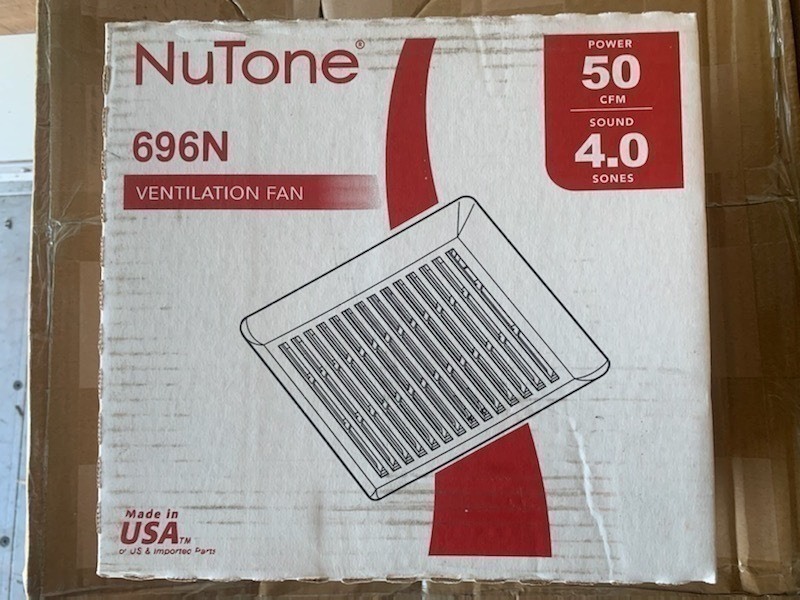 lot 219 image: New NuTone 696N Ventilation Fan