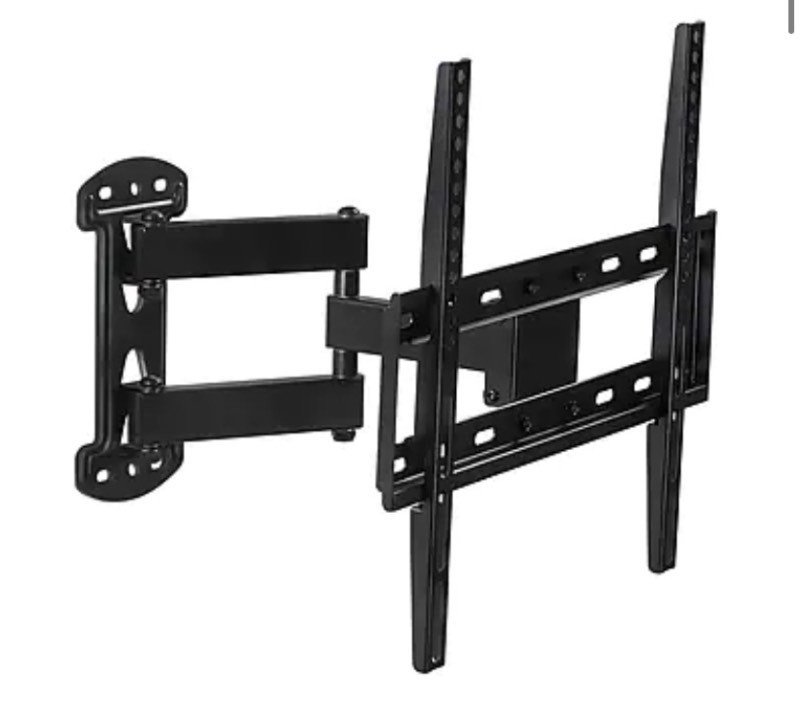lot 330 image: Mount-It Full-Motion TV Wall Mount Corner Bracket for 20 to 50 TVs (MI-4471)