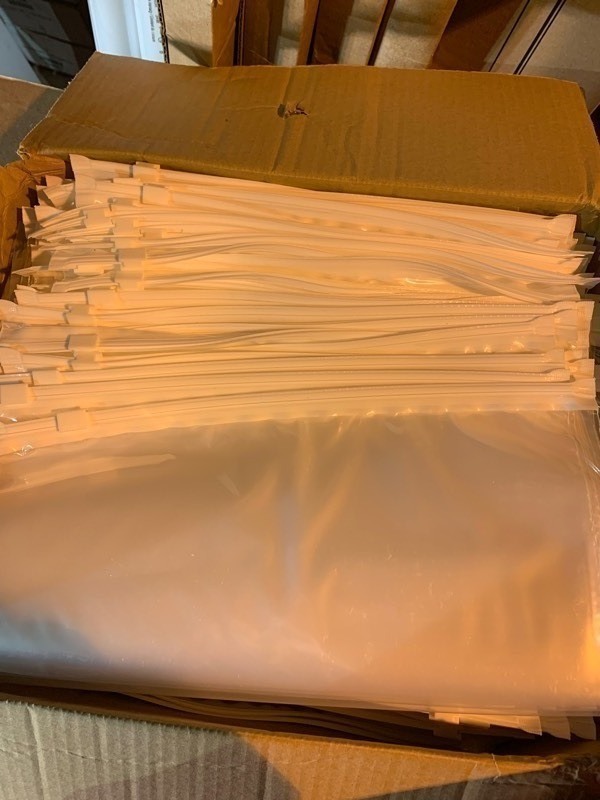 lot 649 image: 50 New Relco Sliding Resealable Poly Bags 12x15