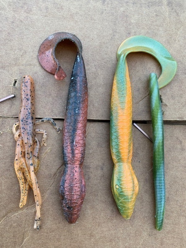 lot 657 image: 50 Piece Assorted Fishing Bait Bundle