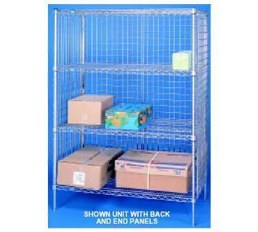 lot 8 image: 1 Nexel Wire Security Sides, Back, and Fromt Panel Inclosure 24x48x60