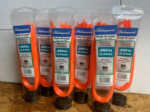 lot 21 image: Box of 6 New Shakespeare Push-N-Load .095 Replacement Lines