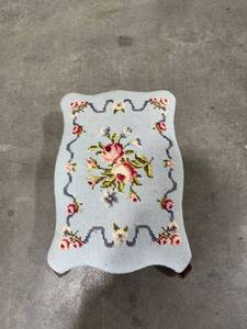 lot 1013 image: Upholstered needlepoint ottoman five 5 x 14 x 10