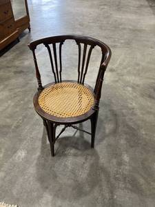lot 1027 image: Antique Rattan seat chair