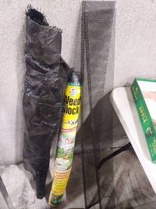 lot 1125 image: Weed blocker screen and gutter guards