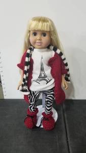 lot 2002 image: FCM doll18 tall with stand