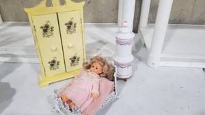 lot 2034 image: Doll furniture and accessories