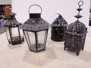 lot 1197 image: Iron lanterns