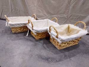 lot 1207 image: Lined baskets