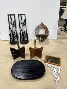 lot 1229 image: Wall accessories and a variety of stands