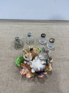 lot 1165 image: Three sets of salt and pepper shakers