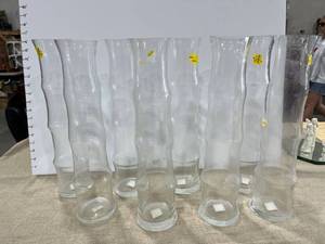 lot 1167 image: Set of eight very tall vases