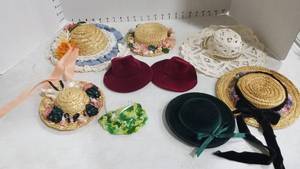 lot 2045 image: Assorted doll hats
