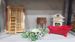 lot 2053 image: Doll furniture and accessories