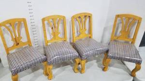 lot 2065 image: Set of 4 large doll chairs