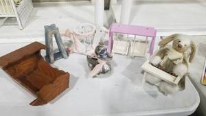 lot 2037 image: Doll furniture and accessories