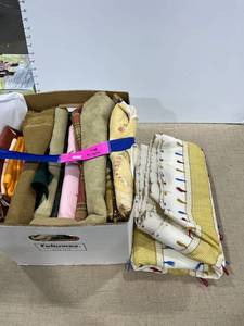 lot 1302 image: A box of fabric