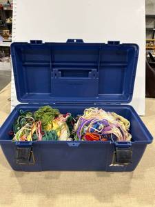 lot 1320 image: Tackle box full of yarn