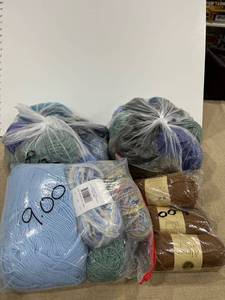 lot 1326 image: Bags of yarn