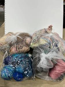 lot 1331 image: Bags of yarn