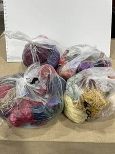 lot 1334 image: Bags of yarn
