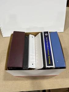 lot 1350 image: A box of binders