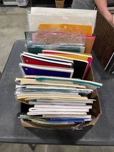 lot 1358 image: Spiral notebooks and paper