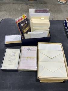 lot 1360 image: Stationary and thank you cards