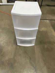 lot 1474 image: Three drawer storage