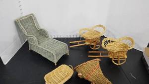 lot 2156 image: Doll furniture and accessories