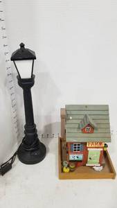 lot 2172 image: Doll house Farm bldg and electric street light