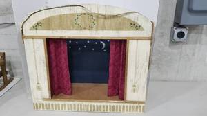 lot 2196 image: Puppet stage 27 x 28 x 8