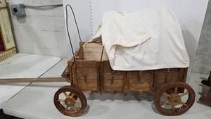 lot 2197 image: Covered wagon 22 x 29 x 18