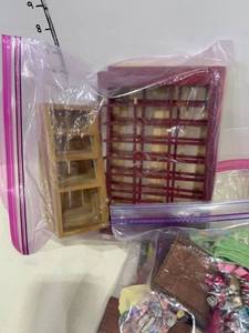 lot 2498 image: Doll house items and more