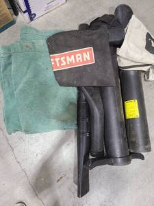 lot 4016 image: Tarp and leaf blower bags and tubes