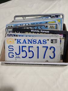 lot 4075 image: Kansas license plates